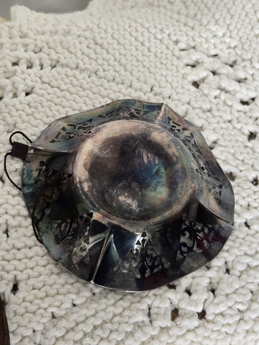 Antique Ryrie Bros Sterling Silver Pierced Bonbon Dish - Edwardian Era - Picture 5 of 7